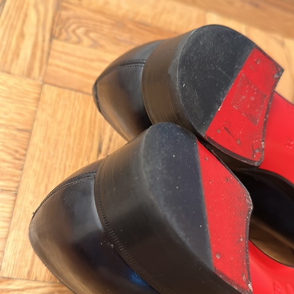 Christian Louboutin Black Oxford Lace Up Dress Shoes size 44 EUC - Picture 9 of 11